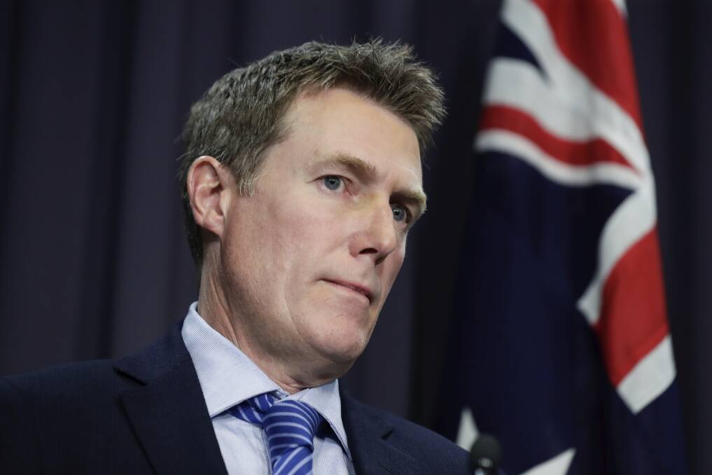 Attorney-General Christian Porter has sent the federal government's appeal to the High Court. Photo: Alex Ellinghausen