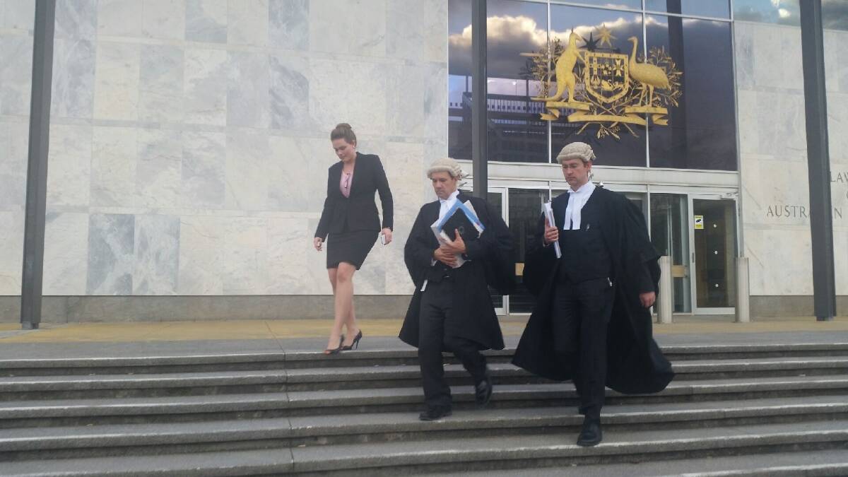 Prosecutors leave the ACT Supreme Court after the Vojneski verdict was handed down. Photo: Megan Gorrey