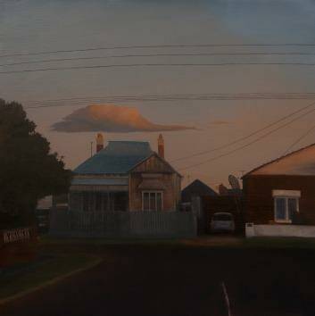 Back streets: Canberra St, Brunswick by Kirrily Hammond, whose show Suburbia is at Beaver Galleries.