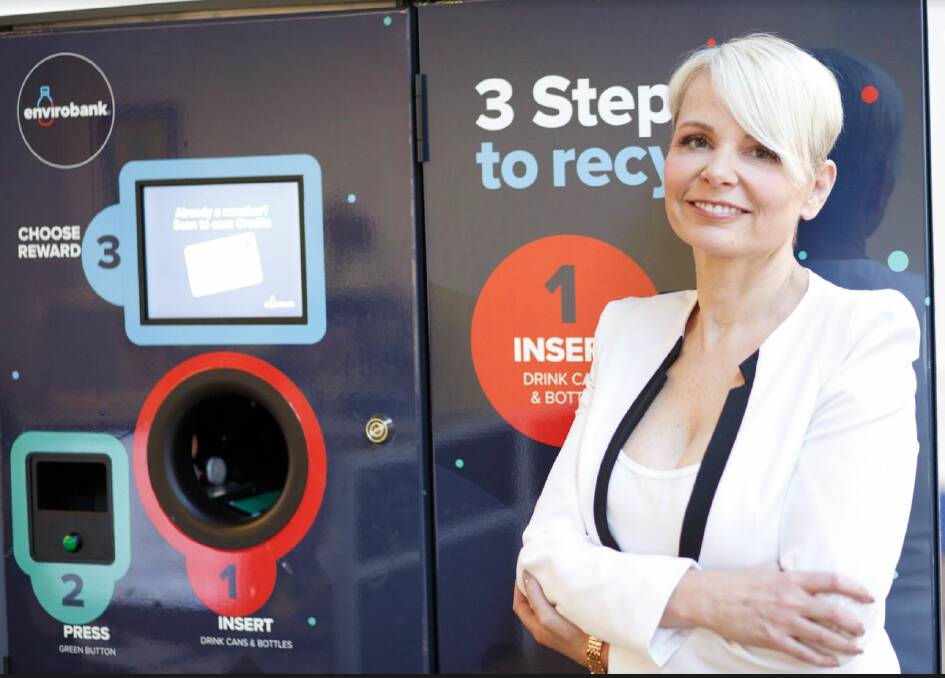 Influential entrepreneur Envirobank Recycling founder Narelle Anderson brings her company to Queensland as part of the 10 cents per container recycling program. Photo: supplied