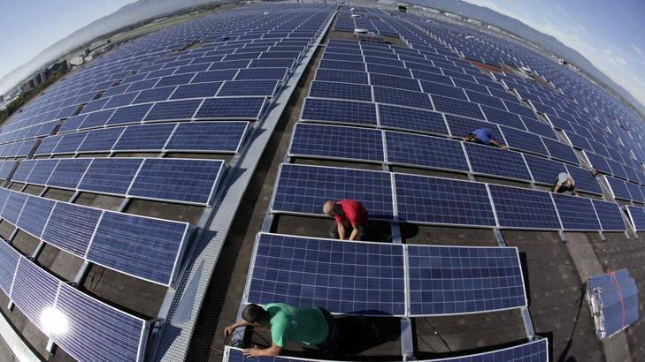 The Andrews government has committed to six new renewable energy plants. Photo: Reuters