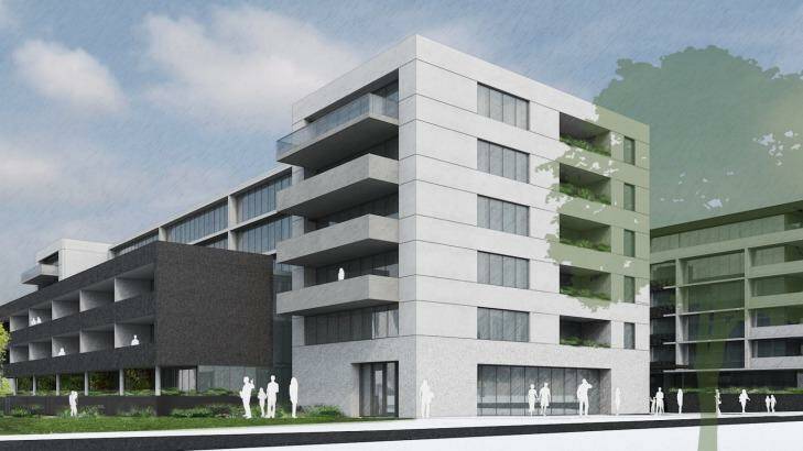 The first stage of Campbell Section 5 will include a block of 50 apartments. Photo: Supplied