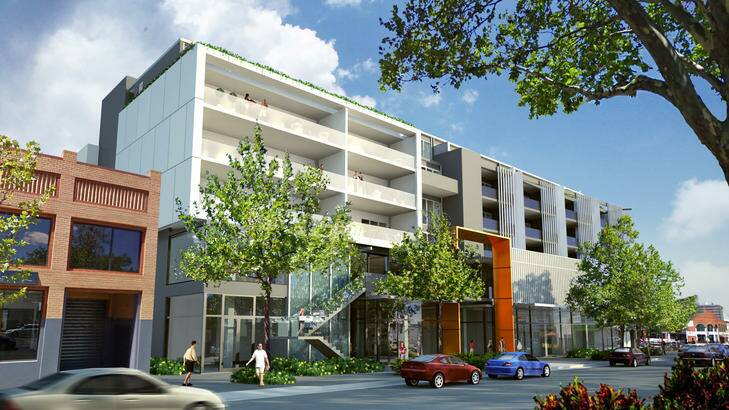 An artists' rendering of the new developments in Braddon. The view from Lonsdale Street. Photo: Supplied