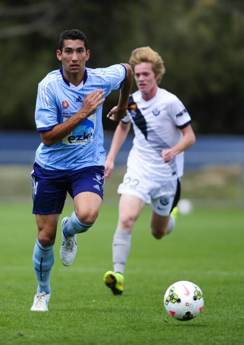 Canberra product George Timotheou has been selected in the Young Socceroos squad. Photo: Melissa Adams