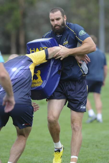 Brumbies flanker Scott Fardy had more than 100 stitches after his games for the Wallabies last year. Photo: Graham Tidy