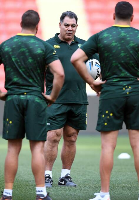 Circumspect: Coach Mal Meninga is exercising caution with his star players. Photo: AAP