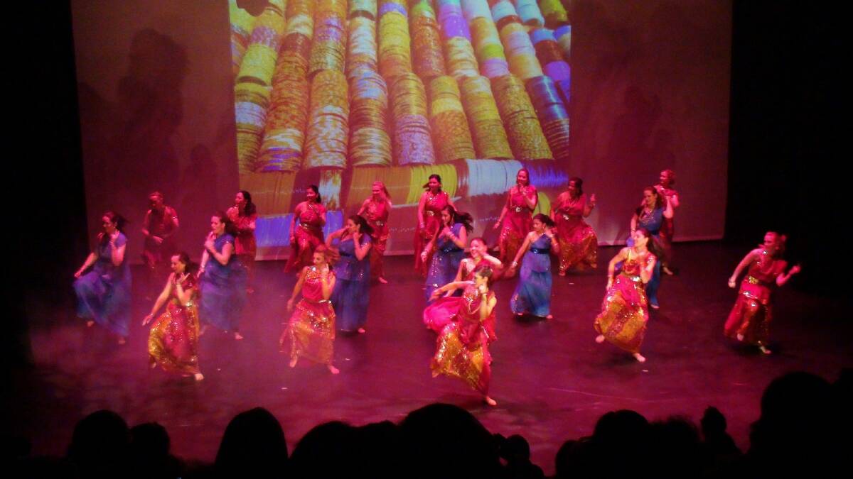 A performance by  Canberra School of Bollywood Dancing. Photo: supplied