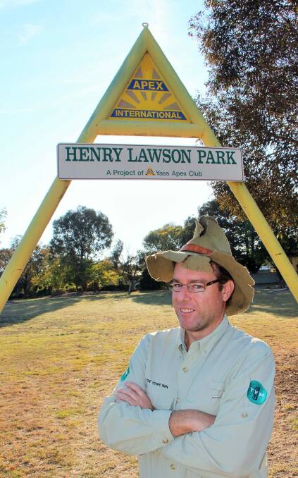 Tim at the Henry Lawson Park in Yass. Photo: Dave Moore