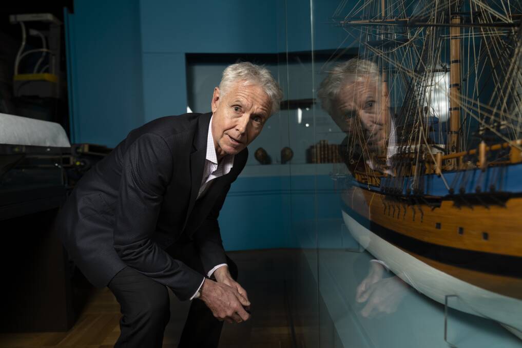 Dr Martin Woods is the Curator of Maps at the National Library, and is co-curator of the new exhibition Cook and the Pacific. Photo: Lawrence Atkin