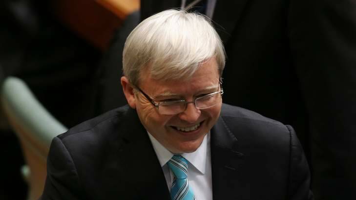 Prime Minister Kevin Rudd returns to the House of Representatives. Photo: Andrew Meares