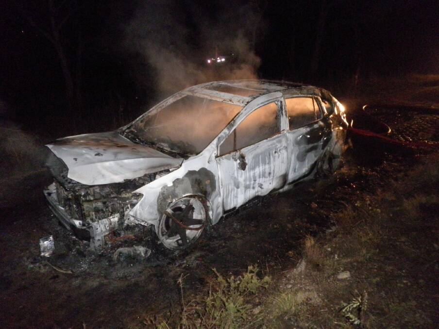 The car was found burnt out in Farrer last month.  Photo: ACT Policing