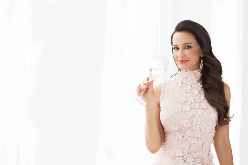 Kyla Kirkpatrick, the Champagne Dame, is on her way to the Canberra Centre.  Photo: Supplied