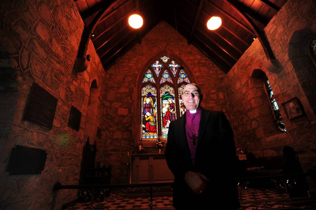 Anglican Bishop Stuart Robinson at St Johns Anglican church in Reid Photo: karleen minney