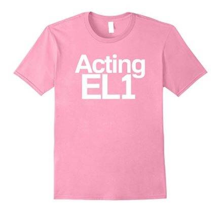 Amazon's version of the Acting EL1 T-shirt. Photo: amazon.com