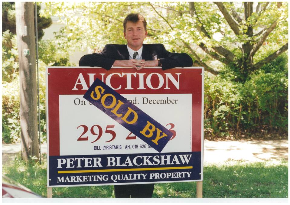 A young Luton in his first year of real estate, 1993. Photo: Supplied
