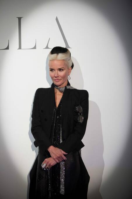 Daphne Guinness at a preview of the upcoming Isabella Blow: A Fashionable Life exhibition at the Powerhouse Museum.  Photo: Marinco Kojdanovski