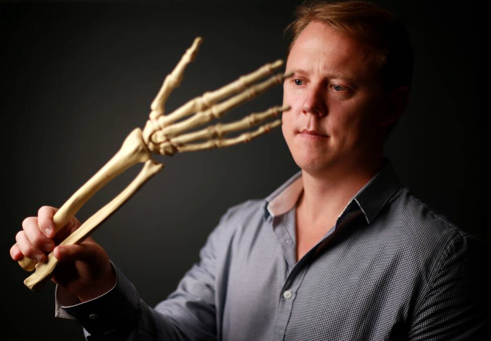 Dr Chris Jeffery, founder of Field Orthopaedics which has won FDA approval for a tiny screw that it claims allows faster and more accurate repairs of delicate hand fractures.  Photo: Supplied