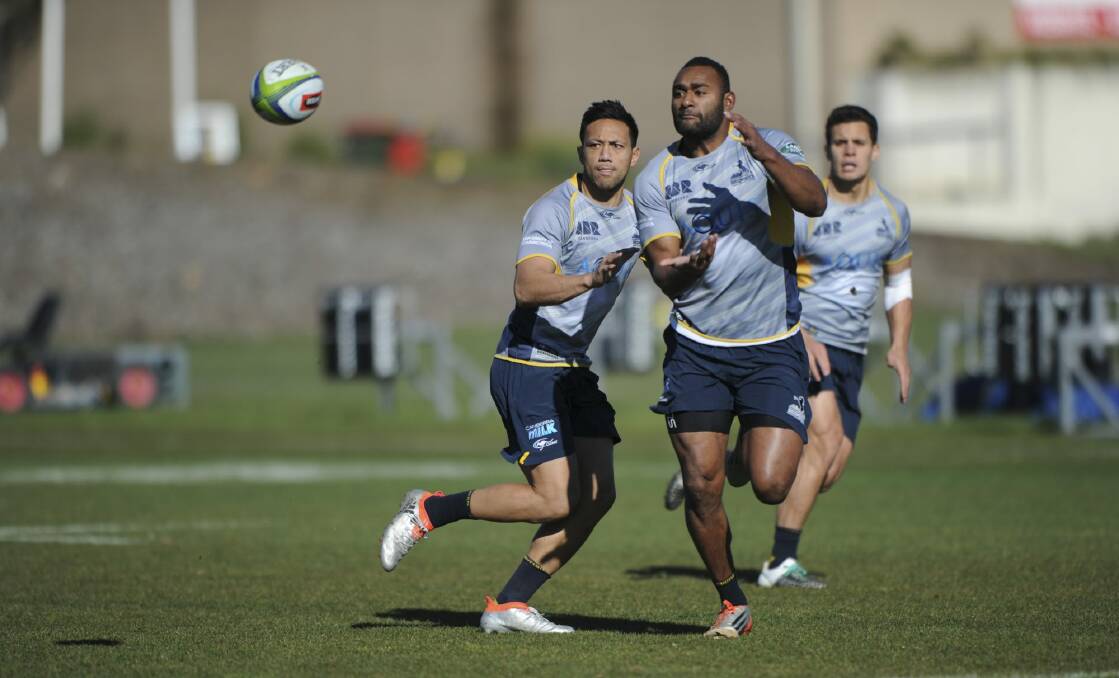 Christian Lealiifano says the Brumbies must improve against the Force. Photo: Graham Tidy