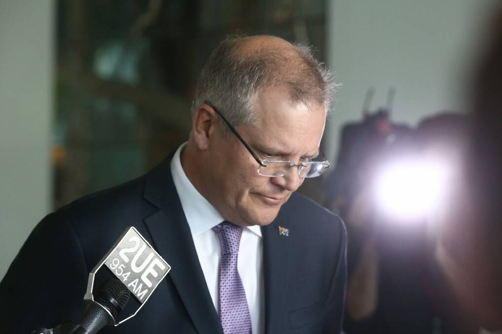 Social Services Minister Scott Morrison at Parliament House in Canberra on Monday. Photo: Andrew Meares
