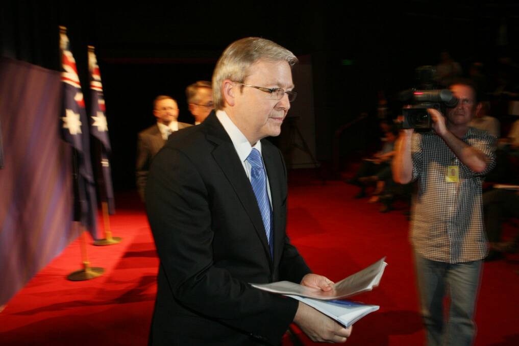Former prime minister Kevin Rudd enjoyed strong support early in his first term. Photo: Andrew Meares