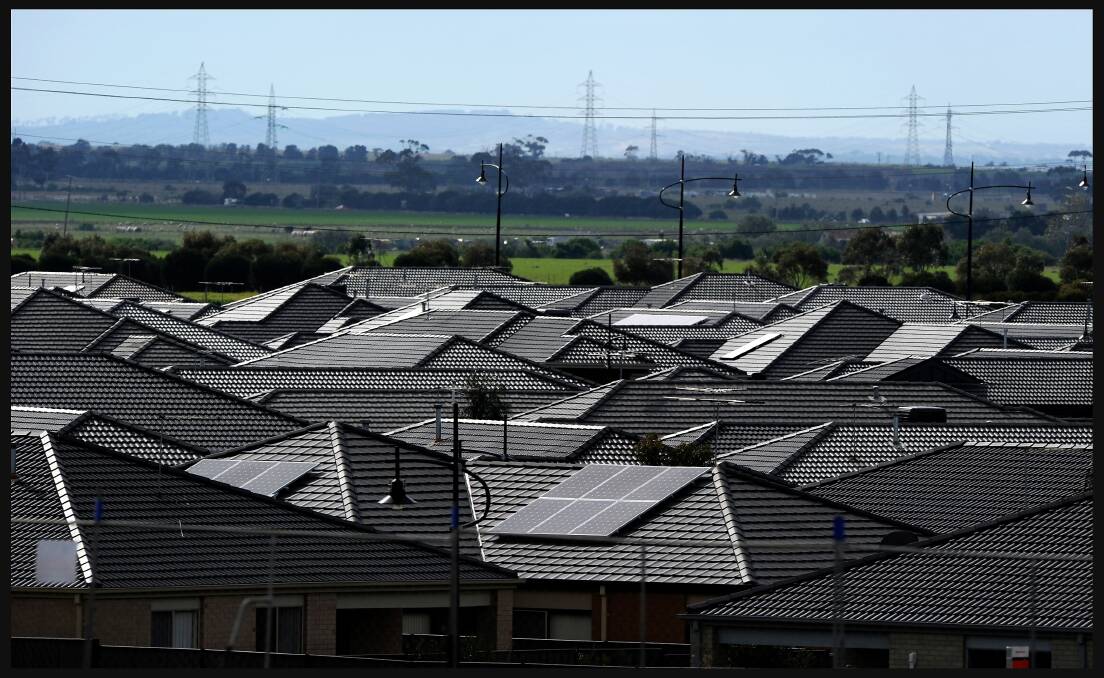 Roof top solar panels  Photo: Fairfax Media 