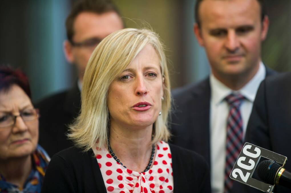 ACT Chief Minister Katy Gallagher. Photo: Rohan Thomson