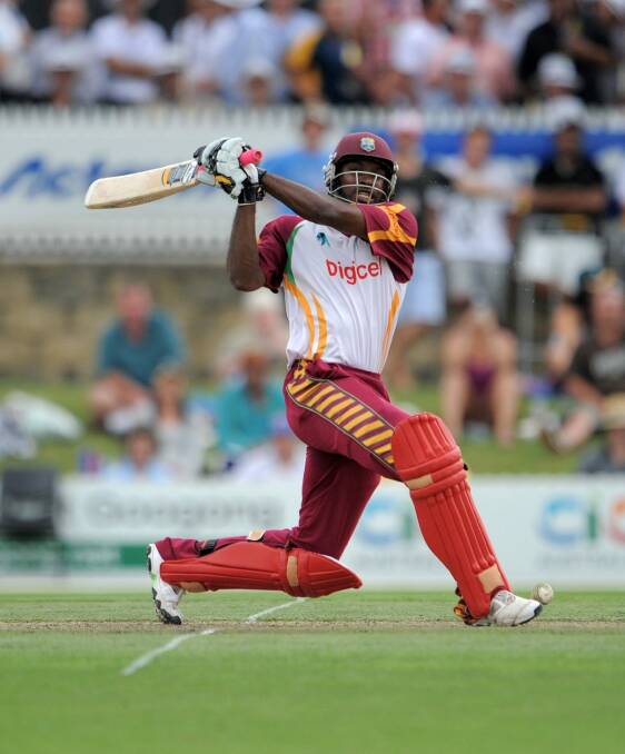 Chris Gayle's 146 off 89 balls in 2010 is the most explosive knock in PM's XI history. Photo: Graham Tidy
