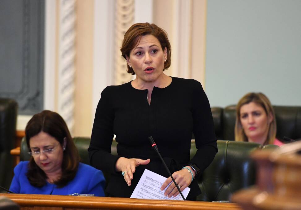 The Liberal National Party will tell voters to put the Greens ahead of Deputy Premier Jackie Trad at the October 2020 state election. Photo: AAP Image/ Dan Peled