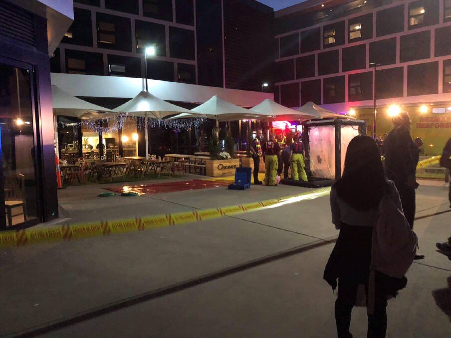 Police were called to the University of Canberra's student residences on Tuesday night.  Photo: Melodie van Wyk