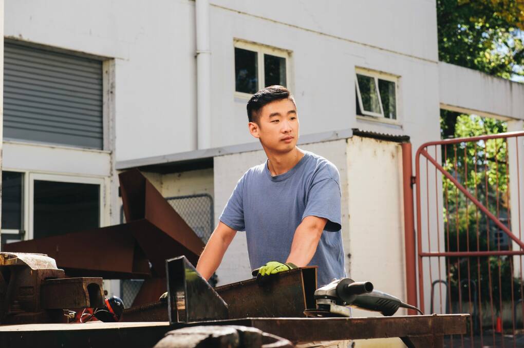 Portrait of ANU graduate and sculptor Anton Poon, who has lived in Canberra since age 13. Photo: Rohan Thomson