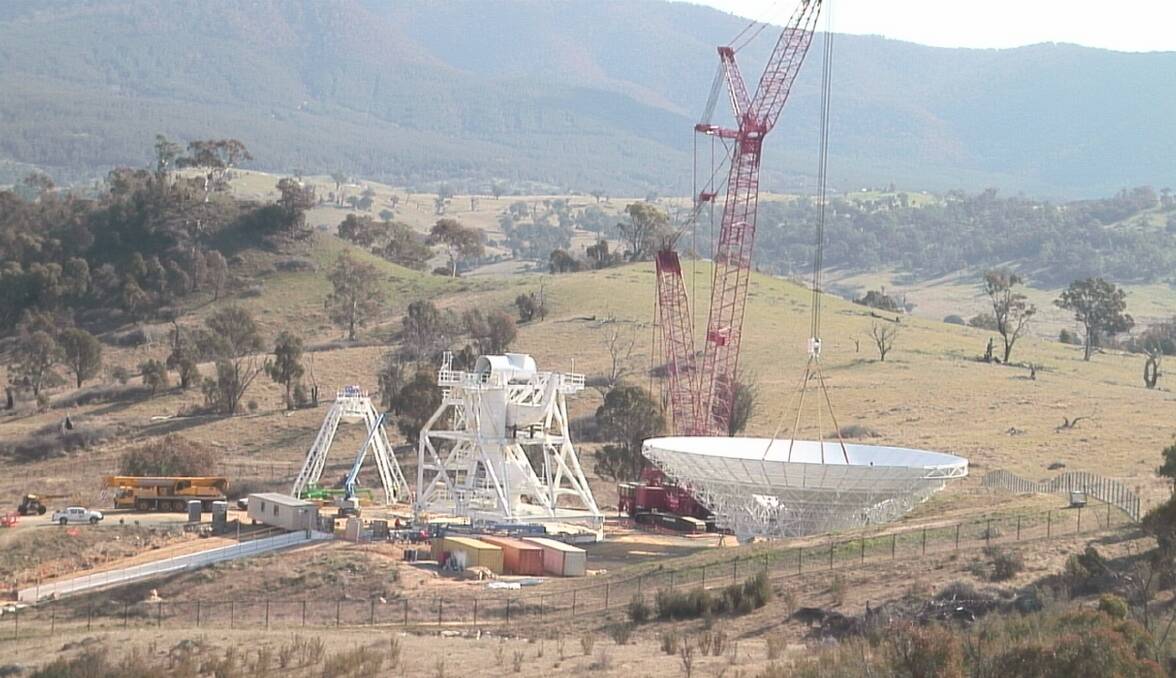 The 34-metre dish failed to get off the ground on Wednesday. Photo: Screenshot