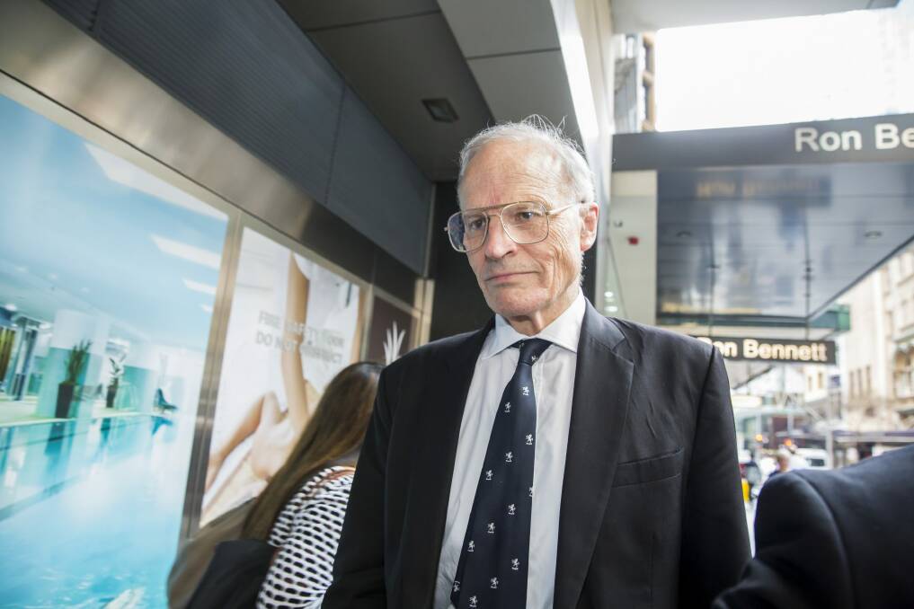 Dyson Heydon is due to decide on his future as royal commissioner on Monday. Photo: Anna Kucera