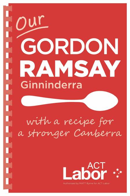 Election poster for ACT candidate for Ginninderra Gordon Ramsay.  Photo: Supplied
