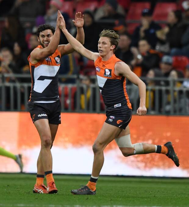Chase that feeling: Lachie Whitfield wants to celebrate a lot this year. Photo: AAP