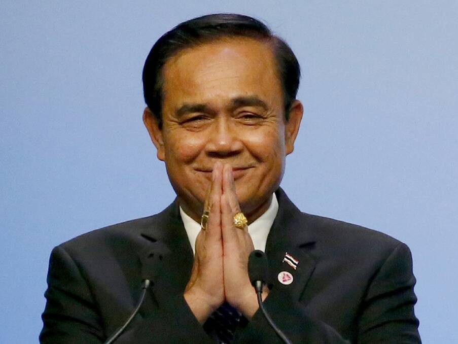 Thai Prime Minister and coup leader Prayut Chan-o-cha is officially standing in the coming election. Photo: AP