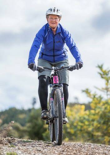 Advocate for women’s cycling Lynne Prentice at the Stromlo Forest Park cycling area. Photo: Matt Bedford