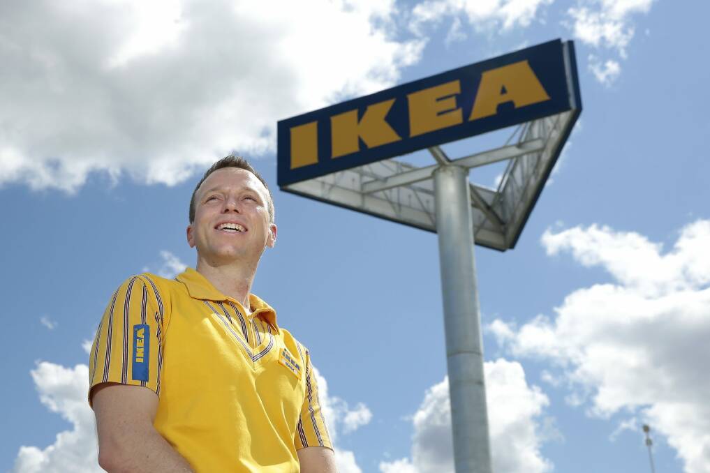 IKEA Canberra store manager Mark Mitchinson. The store is expecting a crowd of at least 15,000 on opening day.  Photo: Jeffrey Chan