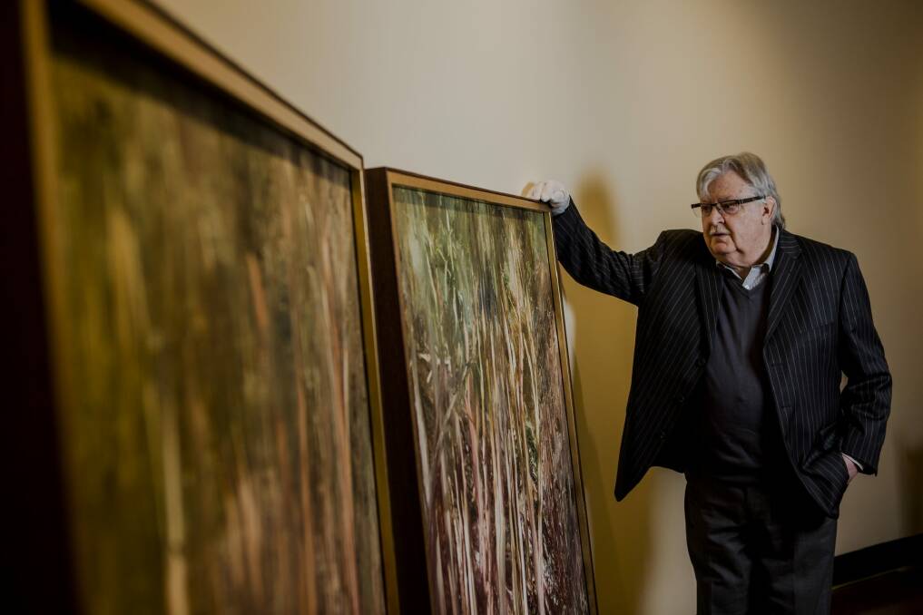 The Drill Hall Gallery is reopening next week after a $2 million renovation. Director Terence Maloon in the space allocated for Sidney Nolan's Riverbend. Photo: Jamila Toderas