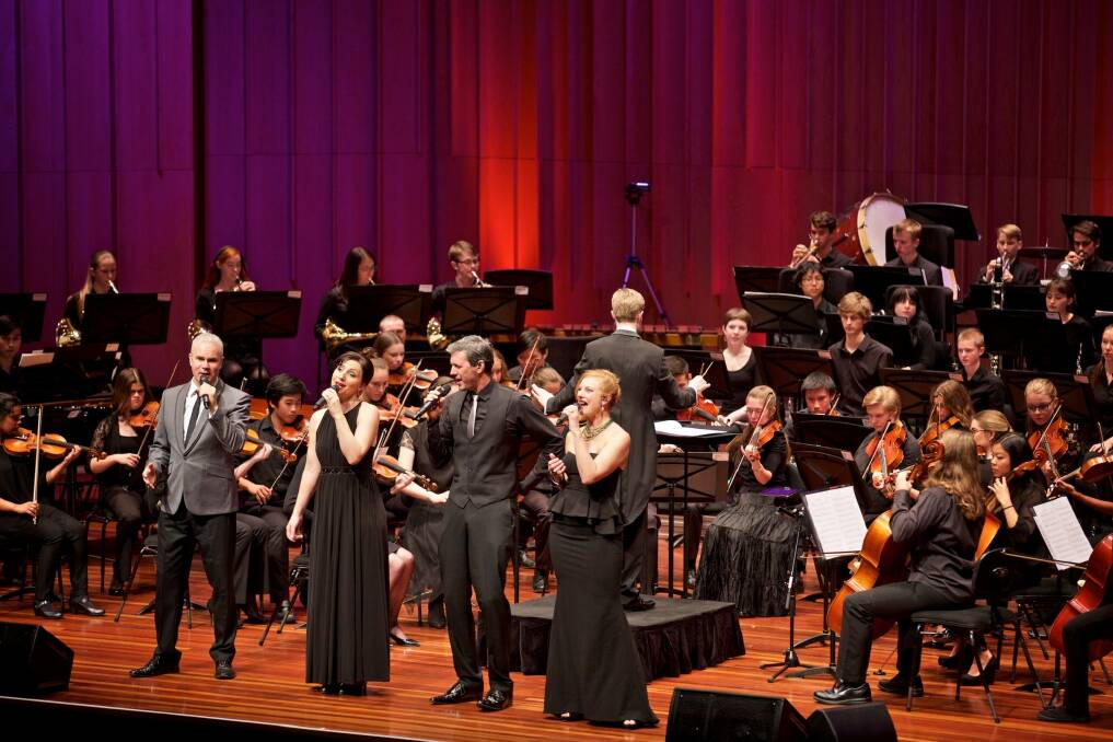 The Idea of North performing with the Canberra Youth Orchestra. Photo: William Hall