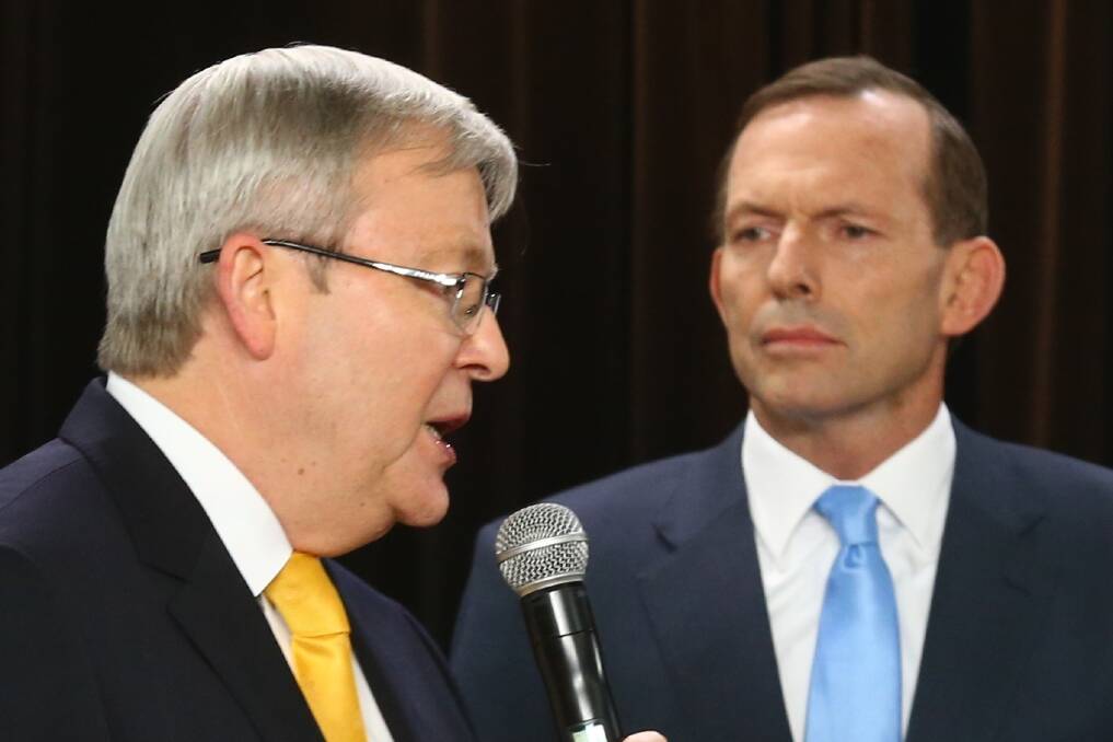 Former prime ministers Kevin Rudd and Tony Abbott have both said that Australia should pursue missile defence. Photo: Andrew Meares