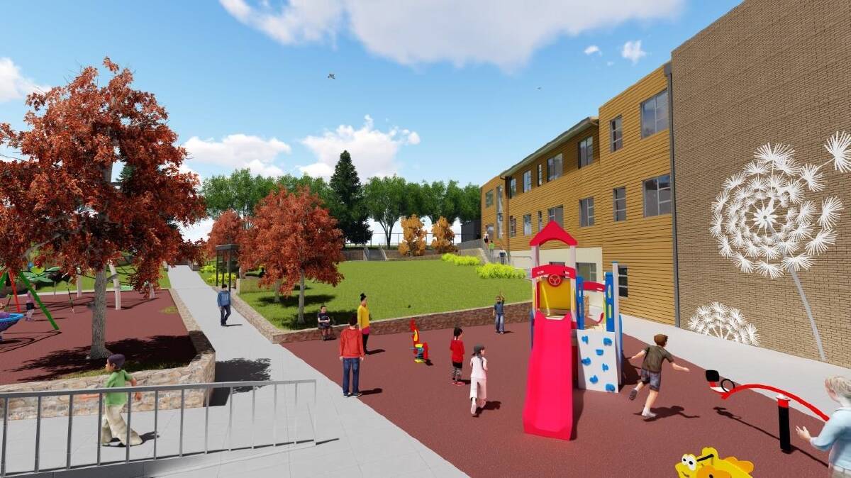 An artist's impression showing part of the planned redevelopment of Marymead. Photo: Supplied