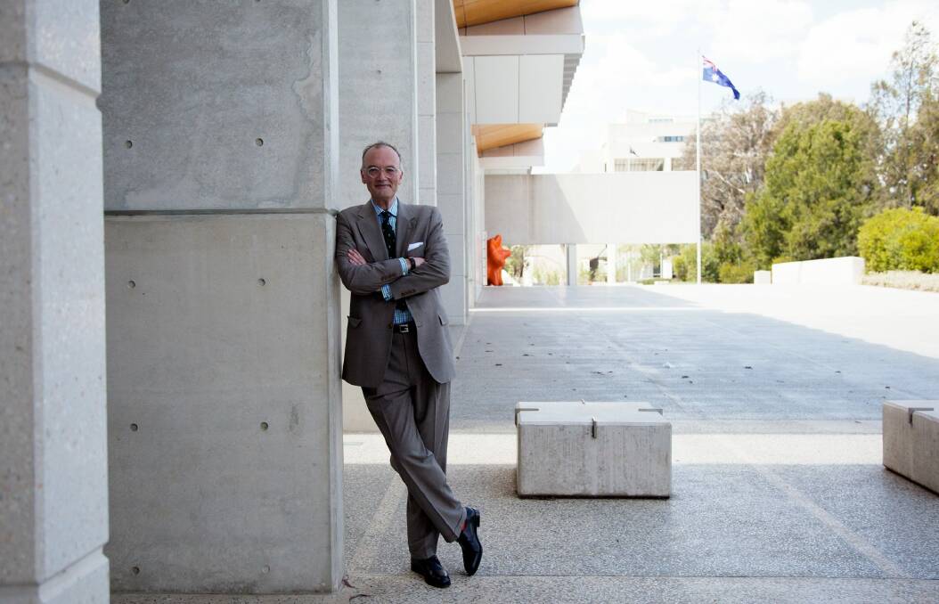 Angus Trumble when he 
started as director of the National Portrait Gallery of Australia in 2014. Photo: Supplied
