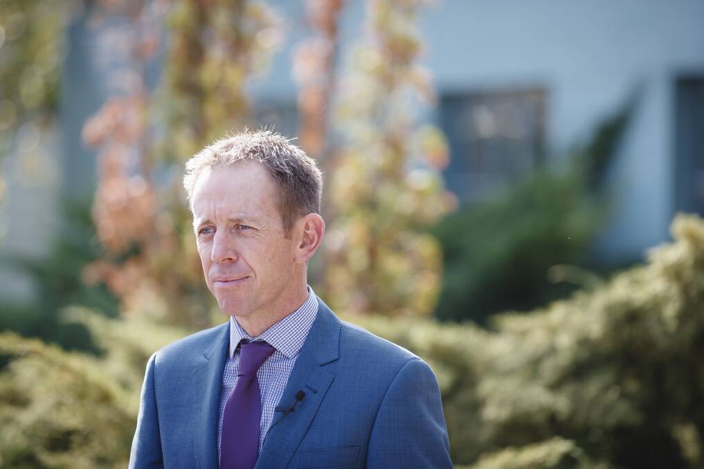 Mental Health Minister Shane Rattenbury, who announced a budget boost for mental health services.  Photo: Sitthixay Ditthavong