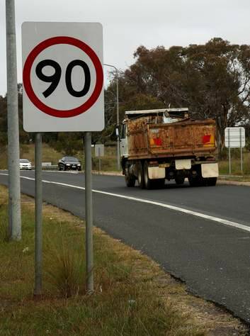The ACT Government is putting in new speed limit signs at 164 locations across Canberra. Photo: Jeffrey Chan
