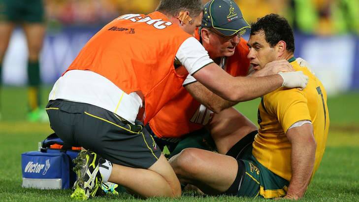 George Smith was concussed on Saturday against the Lions. Photo: Getty Images