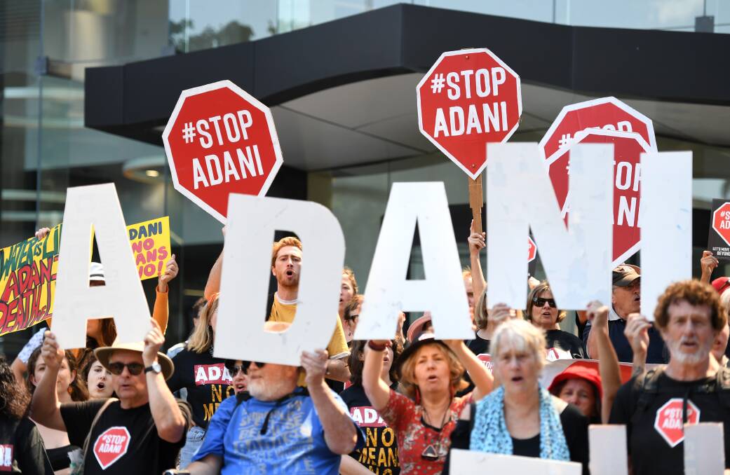 The Adani Carmichael mine proposal has attracted strong community opposition. Photo: AAP