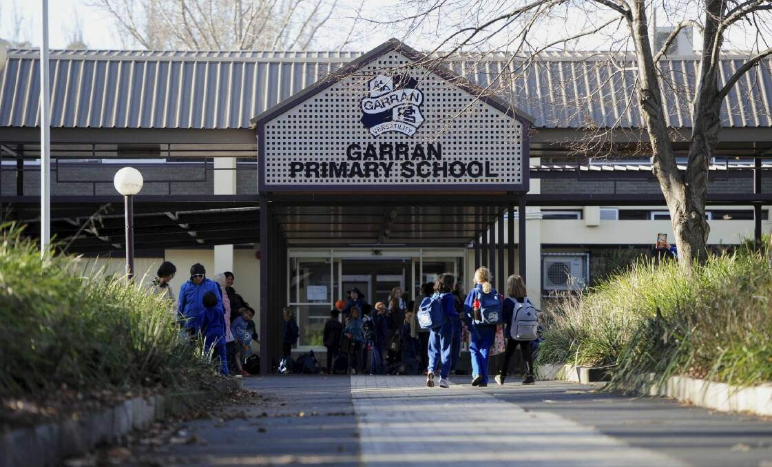 Garran Primary School has been at capacity enrolments for some time. Photo: Graham Tidy
