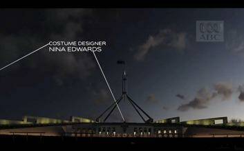 Familiar flagpole: Parliament House in the show's opening credits.