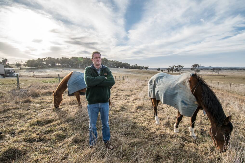 Sutton farmer Peter Gillett worries about the prospect of a proposed solar farm within 400 metres of his home. Photo: Karleen Minney