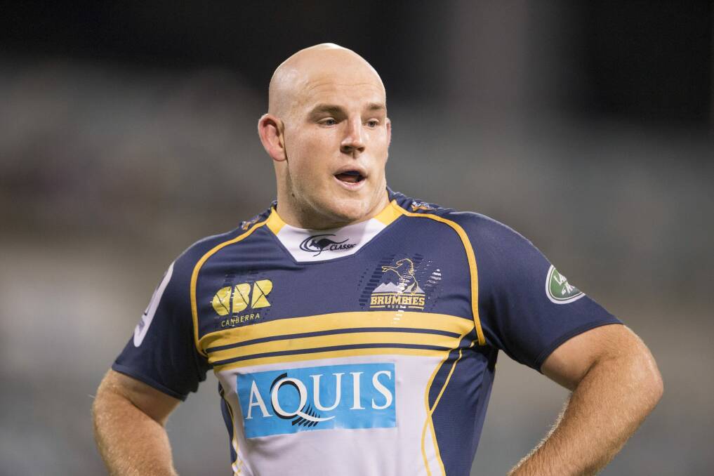 Stephen Moore will leave the Brumbies at the end of next year. The news capped off a tumultuous week at the Brumbies Photo: Matt Bedford